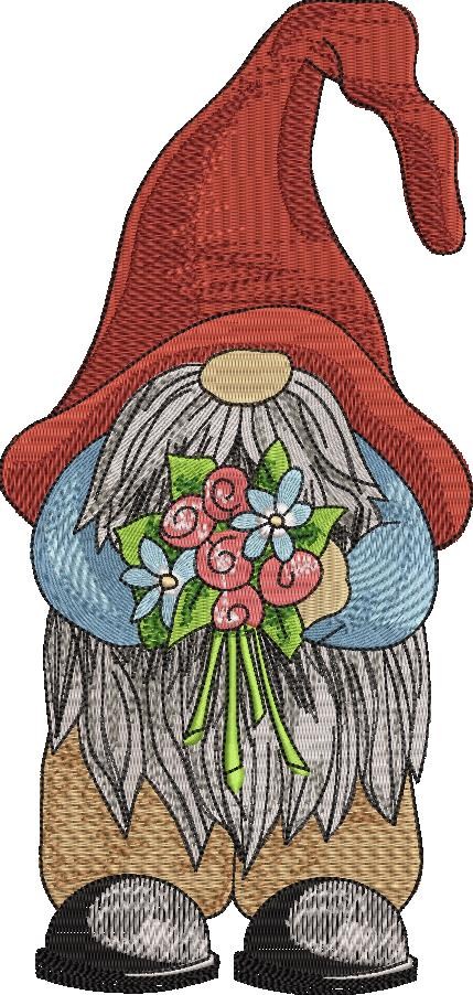20063-Gnome-Holding-Flowers-Large