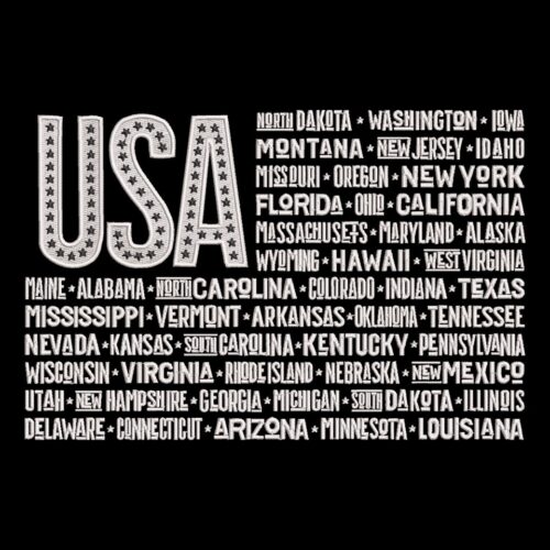 USA-States-Name-Design