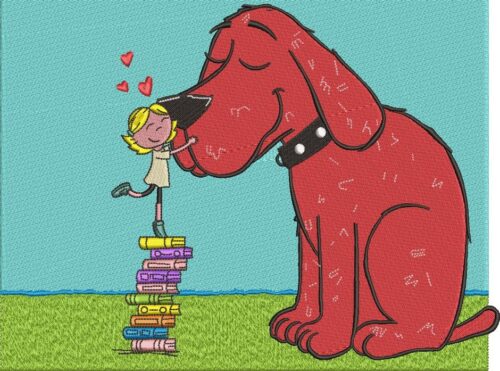 FE01011-Dog-With-Girl-Large