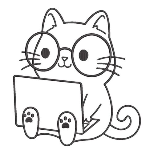 FE30380---Cat-With-Laptop