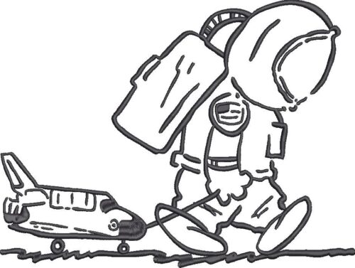 FE01160-Baby-Astronaut-with-Toy-Aircraft-10X10