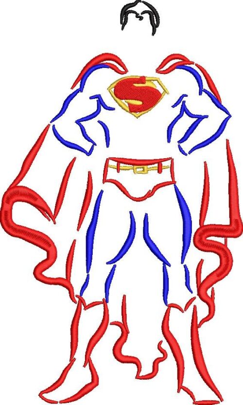FE01242-Superman-Outline-Artwork---10x10