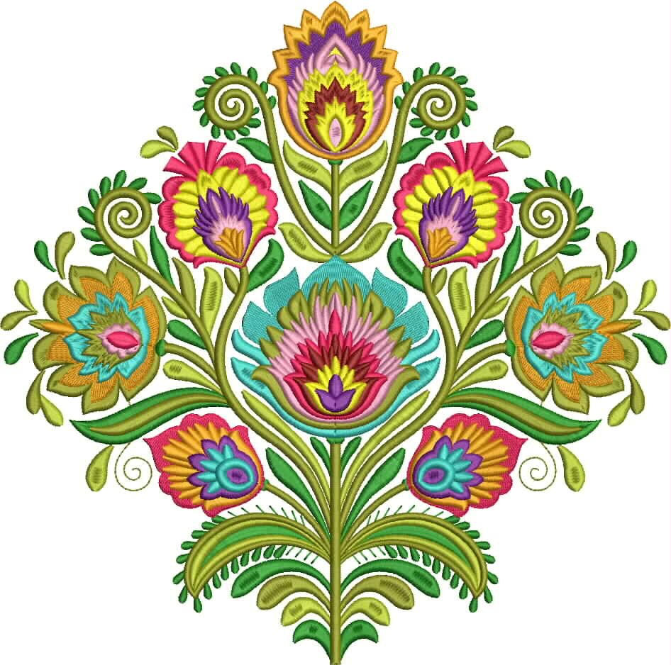 FE40090-Wycinanki-Flower-10x10