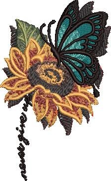 FE20630-Sunflower-Butterfly-Never-Give-Up-4-x-4