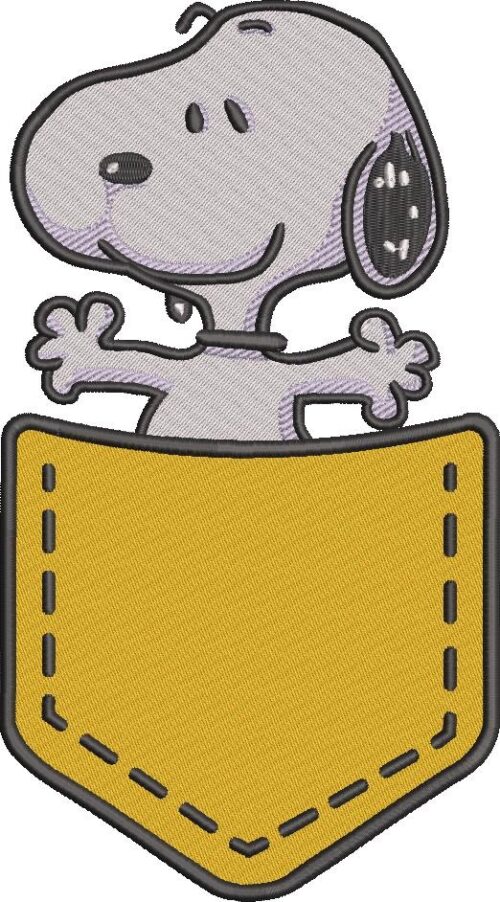 FE40181-Snoopy-Pocket--10X10