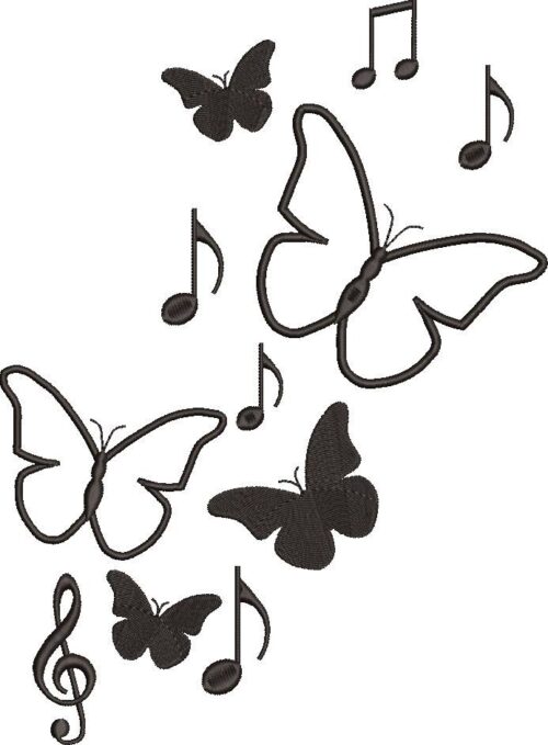 FR0069--Music-Signs-And-Butterflies-Large