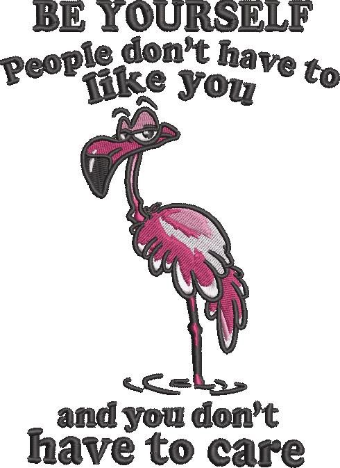 FE01841-Be-Yourself-Flamingo-Quote-7X5