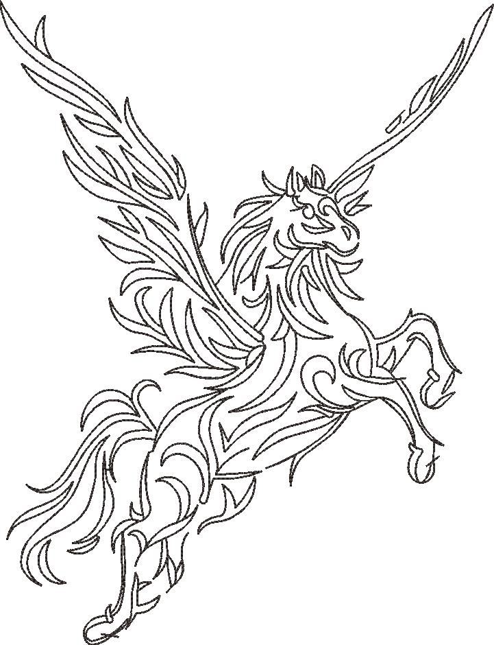 FE01849-Floral-Horse-10X10