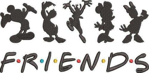 FE01966-Mickey-Mouse-Friends-Silhouette-10X10