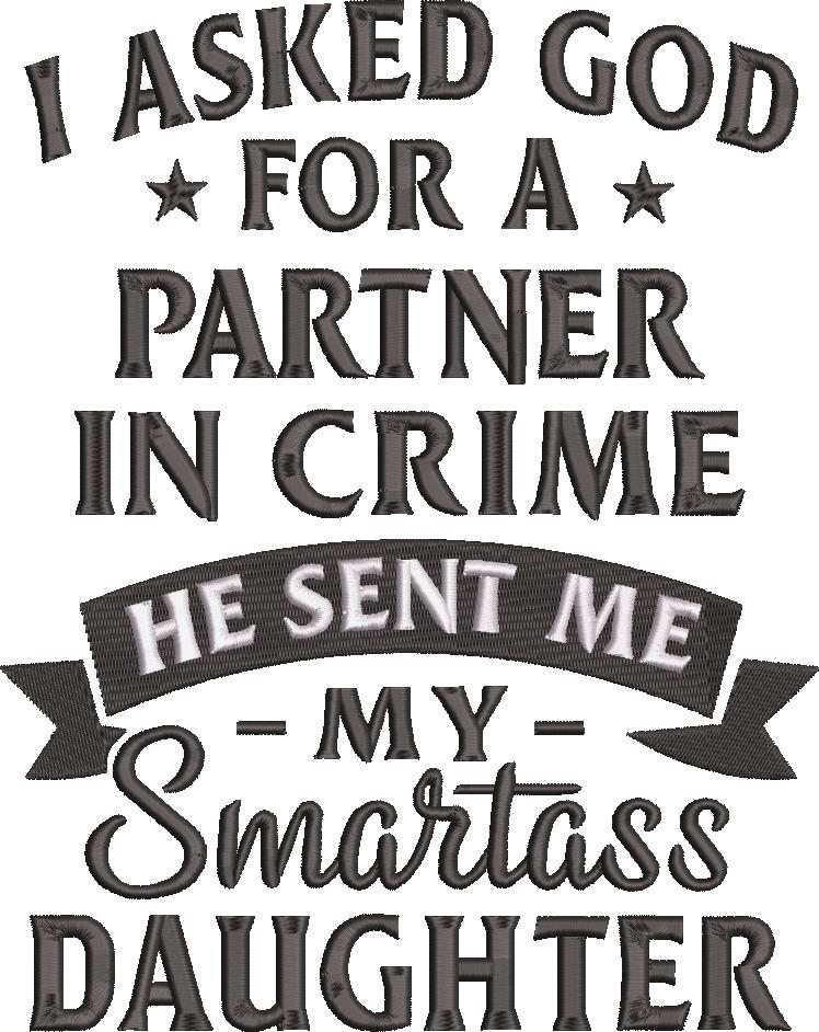FE01975-Smartass-Daughter-Funny-Quote-10X10