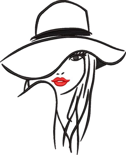 FR0169-Red-Lips-Hat-Girl--large