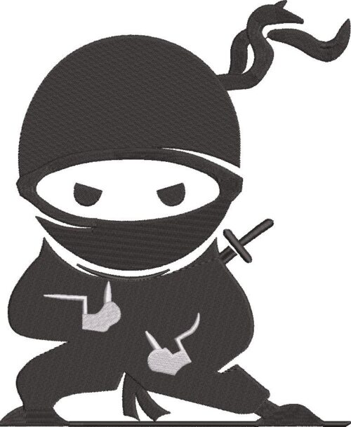 FE02046-Ninja-Silhouette-10X10