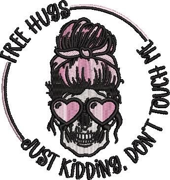 FE20836-Free-Hugs-Girl-Skull-Quote-4-x-4
