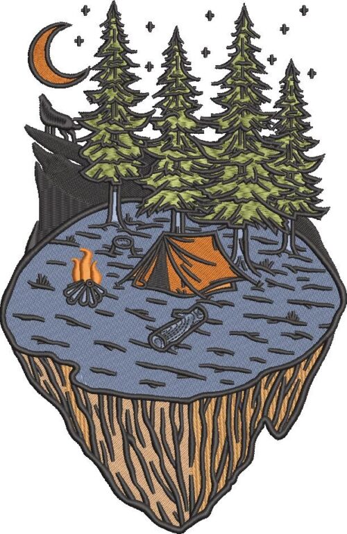FE40364-Beautiful-Camping-Night-10X10