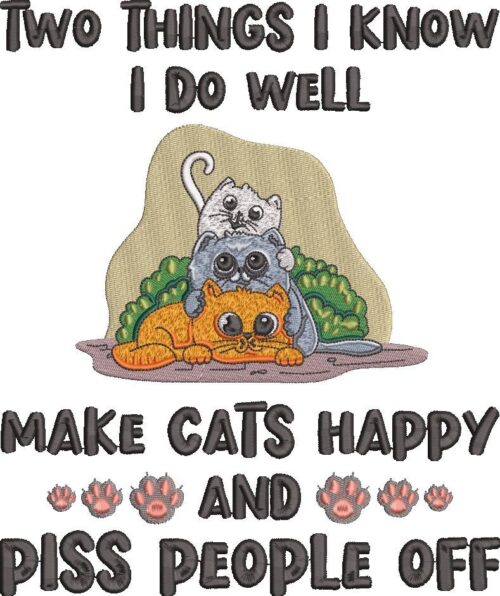 FE20853-Make-Cats-Happy-Funny-Quote-Large