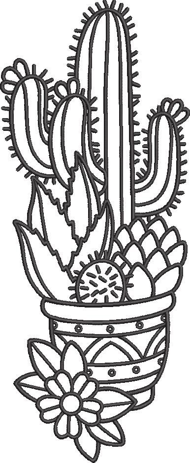 FE02251-Cactus-Plant-Art-10X10