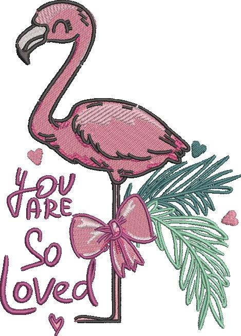 FE02255-You-are-Loved-Flamingo-Self-Love-Quote-5X7