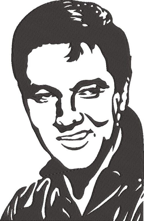 FE02368-Elvis-Presley-Face-Silhouette-10X10