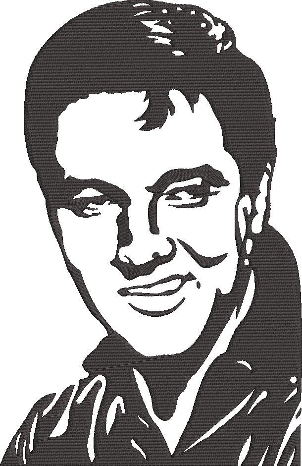 FE02368-Elvis-Presley-Face-Silhouette-10X10