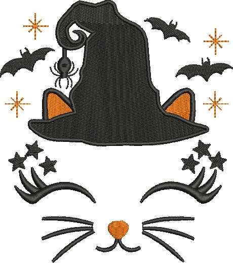 FE20915-Halloween-Cat-Witch-Face-5X7