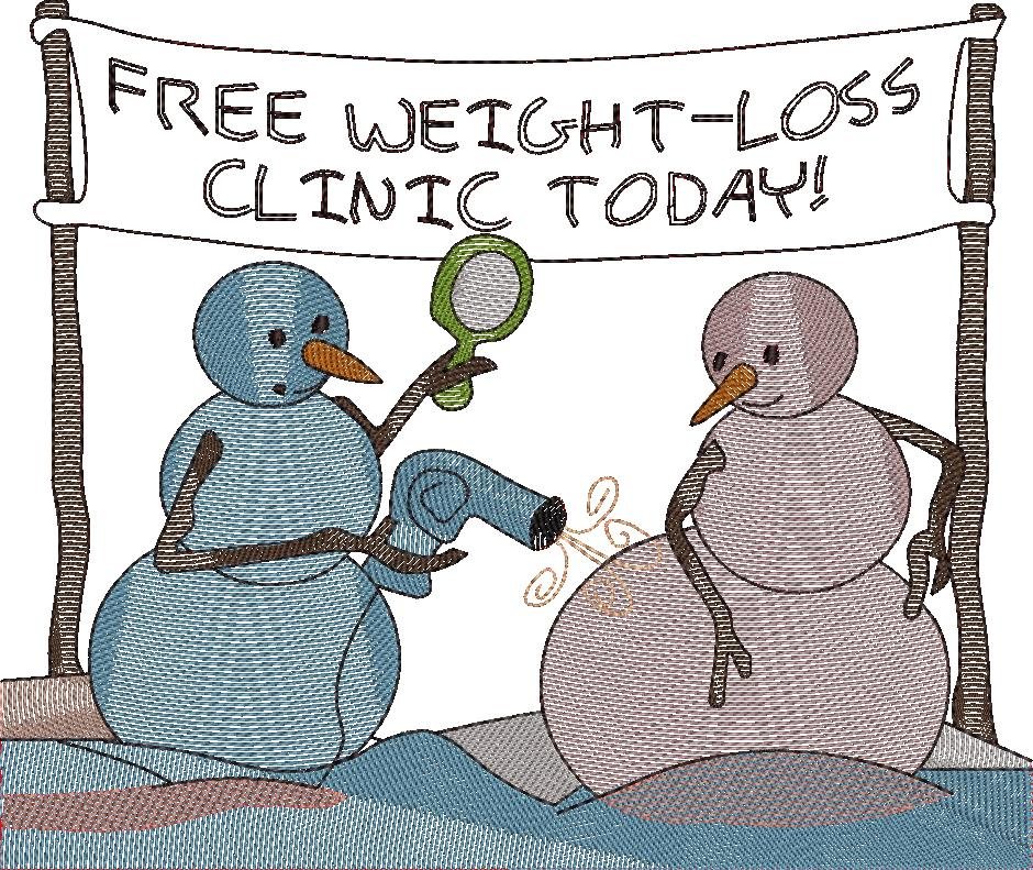 FE02510-Weight-Loss-Snowman-Quote-10x10