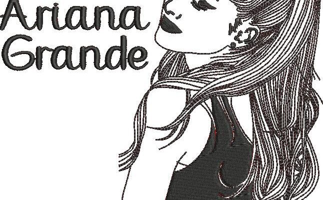 Ariana Grande Digitize Embroidery Pattern PES DST JEF