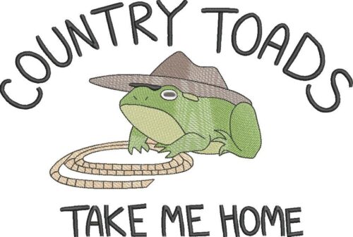 FE02556-Country-Toads-Take-Me Home-10x10-1