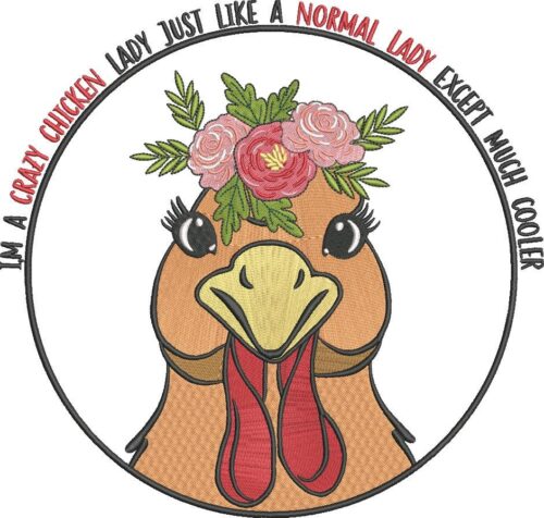 FEO748-I-m-a-Crazy-Chicken-Lady-Just-Like-a-Normal-10X10
