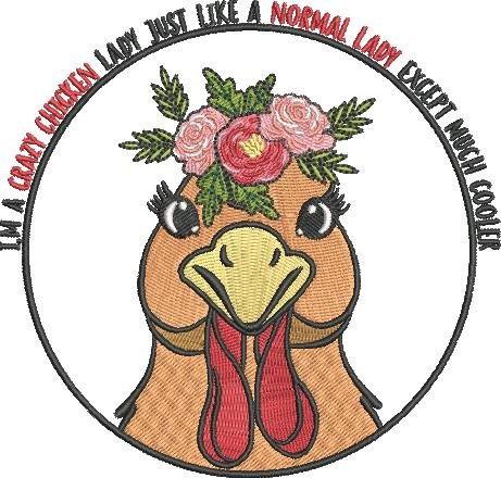 FEO748-I-m-a-Crazy-Chicken-Lady-Just-Like-a-Normal-5X5