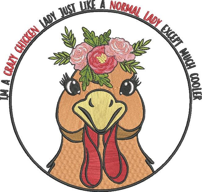 FEO748-I-m-a-Crazy-Chicken-Lady-Just-Like-a-Normal-7X5