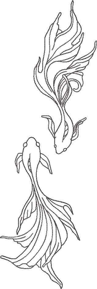 FE02616-Fishes-Line-Art-10x10