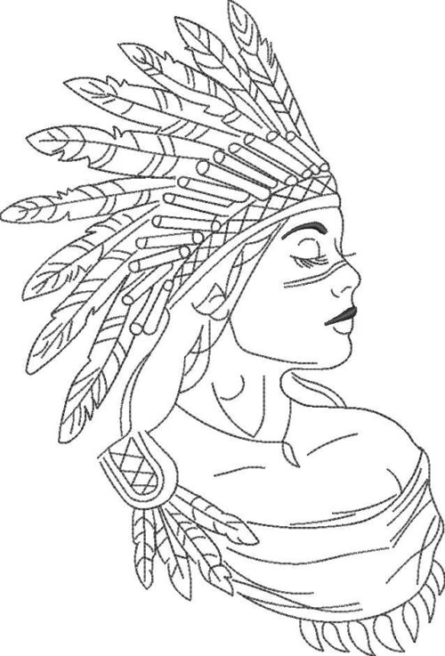 FE02636-Native-American-Girl-10x10