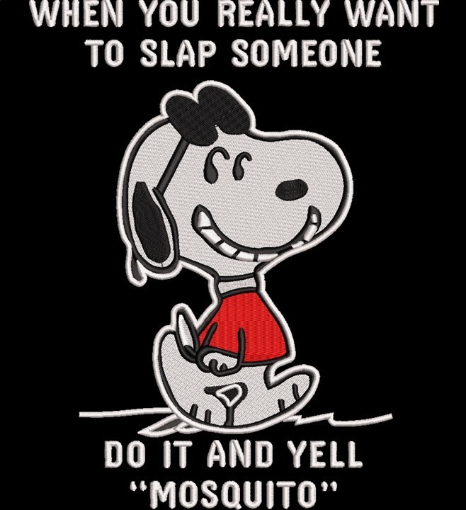 FE02700-Slap-And-Yell-Mosquito-Funny-Dog Saying