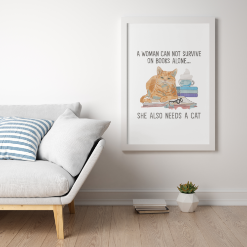 A-woman-needs-a-cat
