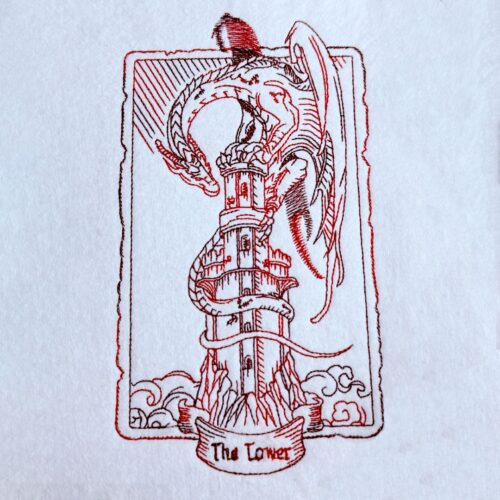 Dragon-on-tower