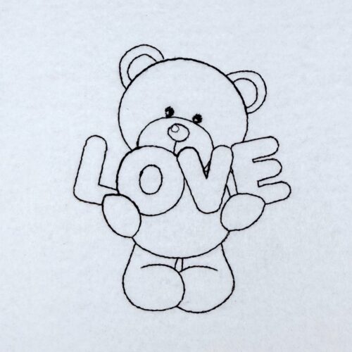 Teddy-Bear-Love-Line-Art