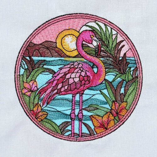 FE03717-Flamingo-Suncatcher-Machine-Embroidery-(3)