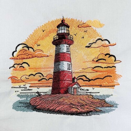 FE03720-Light-House-On-Sea-Shore-Embroidery-Pattern-(3)