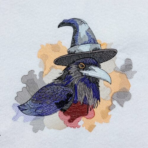 FE04023---Raven-With-Witch-Hat