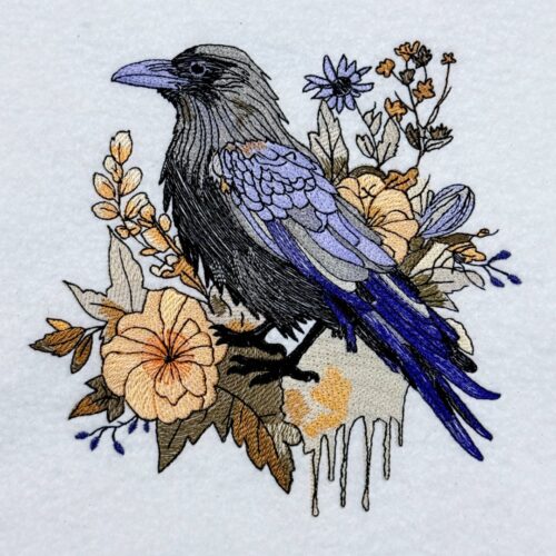 FE04025---Floral-Raven