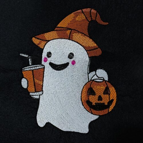 Ghost-With-Pumpkin-And-Drink