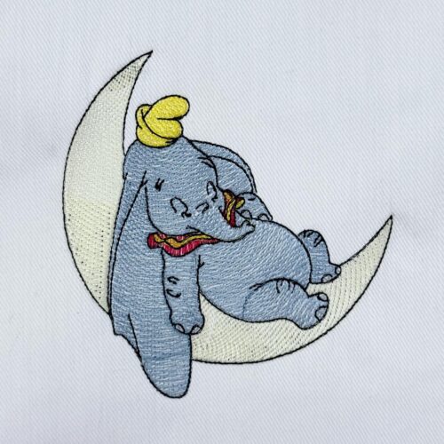 Sleeping-Dumbo-On-Moon
