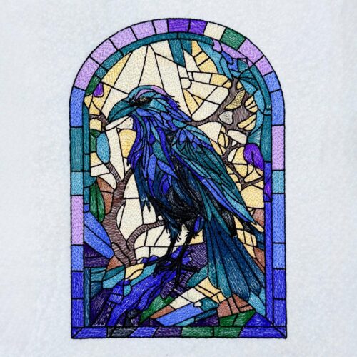 Stained-Glass-Raven