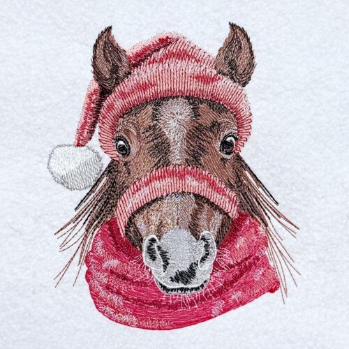 Horse-With-Santa-Hat