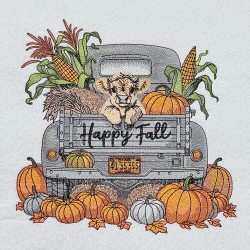 Happy-Fall-Truck-With-Baby-Cow
