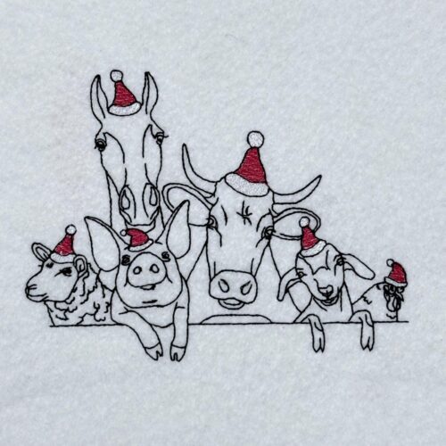 Holiday-Friends-With-Santa-Hat