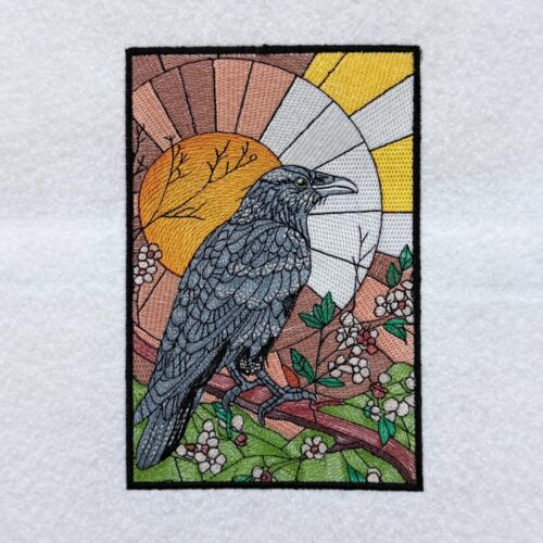 Stained-Glass-Raven