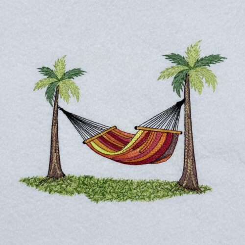 Tropical-Hammock-With-Palm-Trees