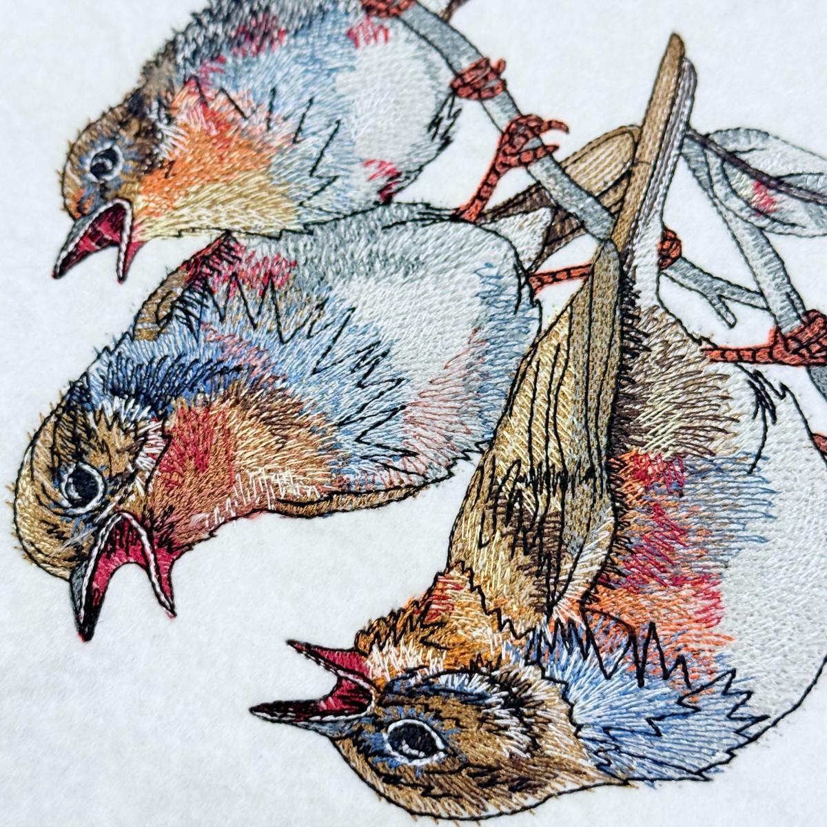 Chirping-Birds-On-Branch-Embroidery-Design