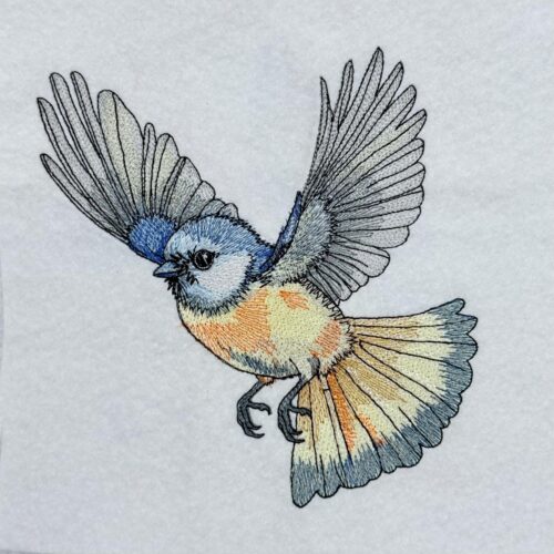 Flying-Blue-Tit